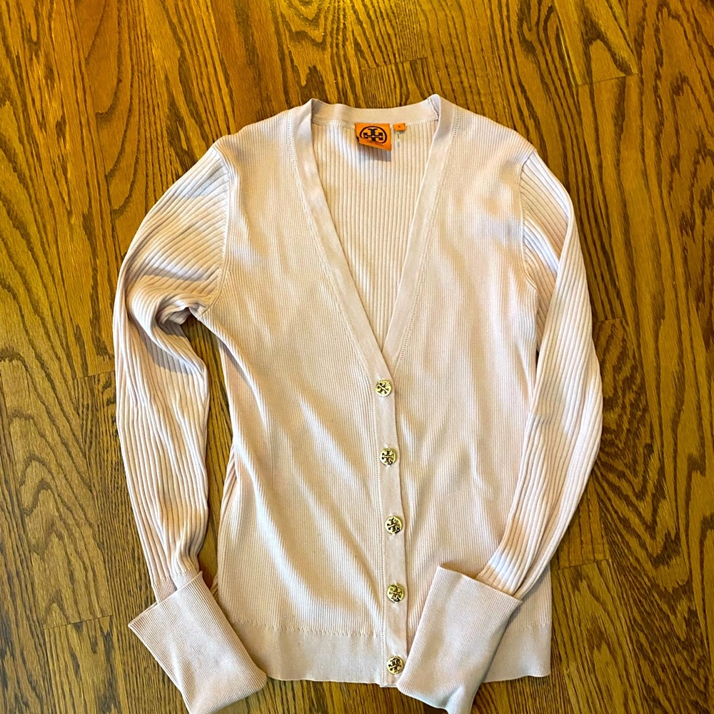 Tory Burch logo button cardigan